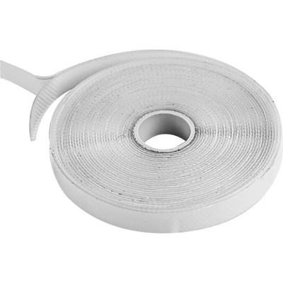 DEMA Samolepiaci suchý zips na sieťky proti hmyzu 9,5 mm x 5 m, biely