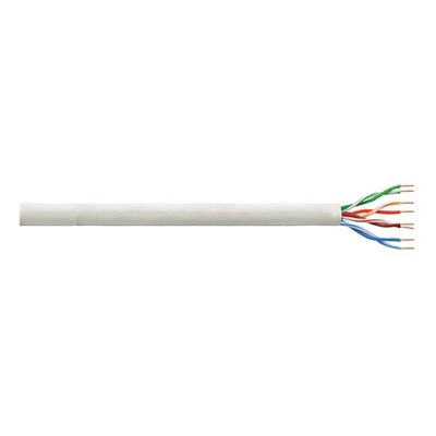 LogiLink Кабел UTP Logilink, cat. 5E, 4x2 AWG 26/7, CCA, Неекраниран, PVC, Могожилен, 305 м, Сив (CPV0015)