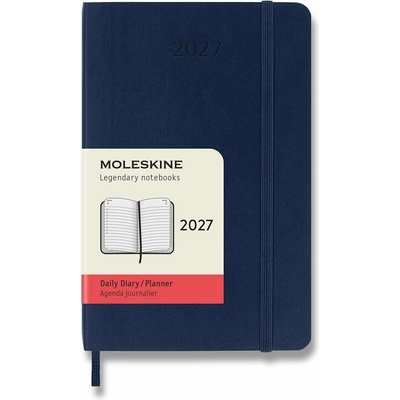 Moleskine A6 Denný 2027 Modrý