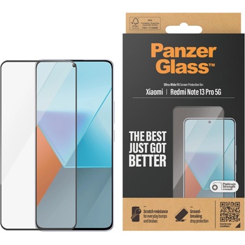 Panzer Стъклен протектор PanzerGlass за Xiaomi Redmi Note 13 Pro 5G UWF - Черен