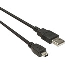 PremiumCord KU2M2A USB 2.0 prepojovací AB mini, 2m, černý