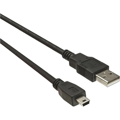 PremiumCord KU2M2A USB 2.0 prepojovací AB mini, 2m, černý