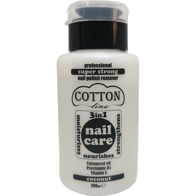 Cotton line професионален лакочистител, 3в1, 200мл, Кокос