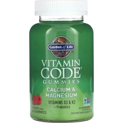 Garden of Life Vitamin Code Calcium & Magnesium Gummies [60 желирани бонбони] Малина