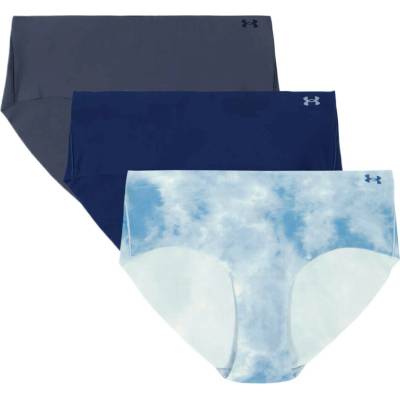 Under Armour Pure Stretch Noshow Hipster-Print 3pk Blackout Navy