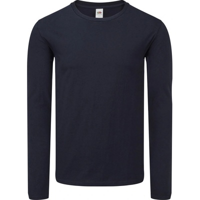 Fruit of the Loom tričko Iconic 150 LSL T dlouhý rukáv krátký rukáv pánské navy deep