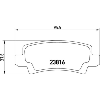 BREMBO Sada brzdových platničiek kotúčovej brzdy P83065