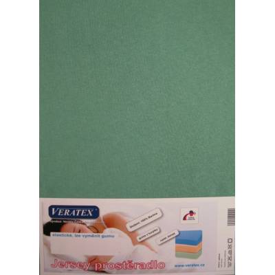 Veratex prostěradlo jersey tmavě zelené 70x160