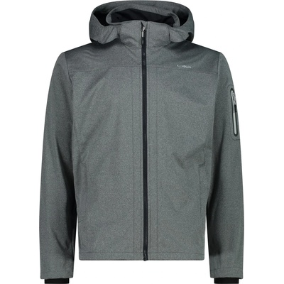 CMP Мъжко софтшел яке CMP Jacket Zip Hood Light Melange Softshell jacket - Antracite Melange / Ghiaccio - размер 60 (EU) (003-2830-0118)