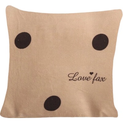 Textilomanie Mikrovláknový LOVE FAX béžový 40 x 45 cm 40 x 50 cm