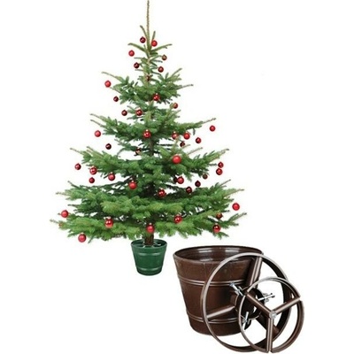 FORM_PLASTIC Plastový květináč - stojan na vánoční stromeček + 2 kroužky, O29,5 cm