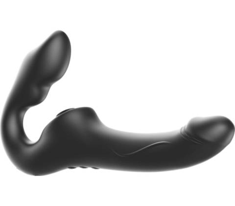 Ibiza Strapless Vibrator with Remote Control Push Button Black