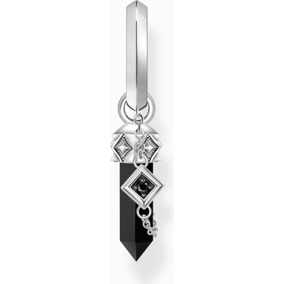 Thomas Sabo kusová náušnica Onyx CR724-641-11