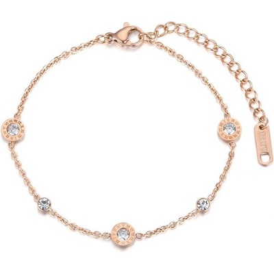 Victoria Filippi Stainless Steel Ocelový náramek se zirkony Alinari Rose Gold- chirurgická ocel NRB18019-3/7 Zlatá