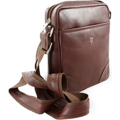 Malý hnědý kožený crossbag 215-1711-40