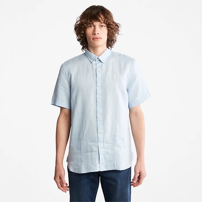 Timberland Мъжка риза Mill River Linen Shirt for Men in Light Blue - XXL (TB0A2DCC940)