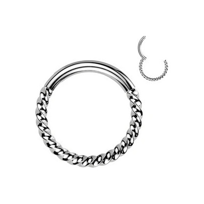 Šperky4U piercing segment kruh titan kroucený TIT1330-1208