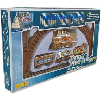 Image 1 of Влак с вагони и релси на кръг и елипса Mini Train Set