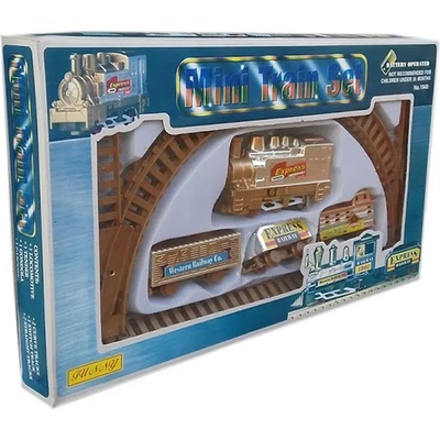 Влак с вагони и релси на кръг и елипса Mini Train Set