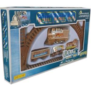  Влак с вагони и релси на кръг и елипса Mini Train Set