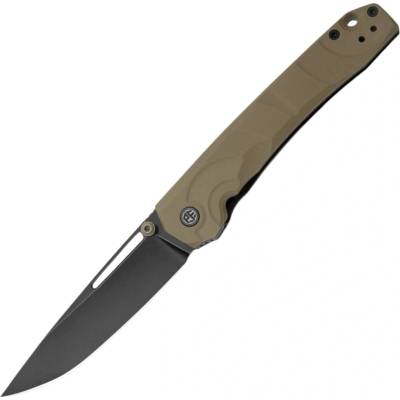 Petrified Fish PFP11 Ripple 14C28N PVD Stonewashed Khaki G10 PFP11KADW