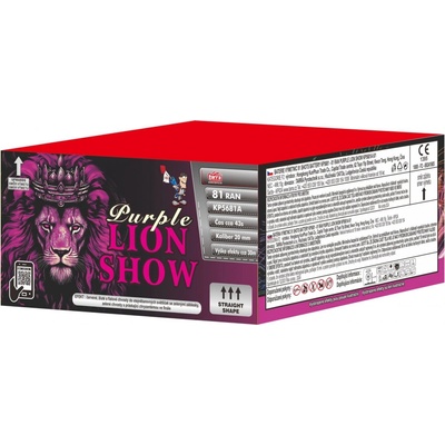 Ohňostroj Baterie výmetlic PURPLE LION SHOW 81 ran 6x1 Čína KP5681A