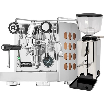 Set Rocket Espresso Appartamento Copper + ECM S-Manuale 64