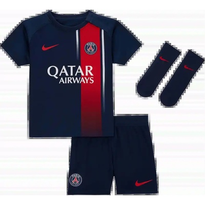 Nike PSG 23/24 dětský domácí fotbalový set pro kojence a batolata modrý