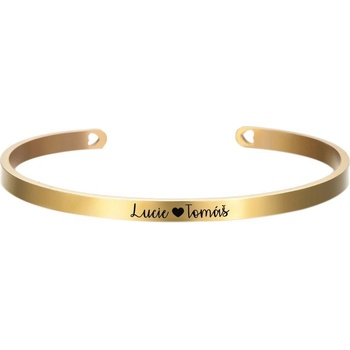 Šperky4U ocelový s rytinou textu OPA1728GD-4