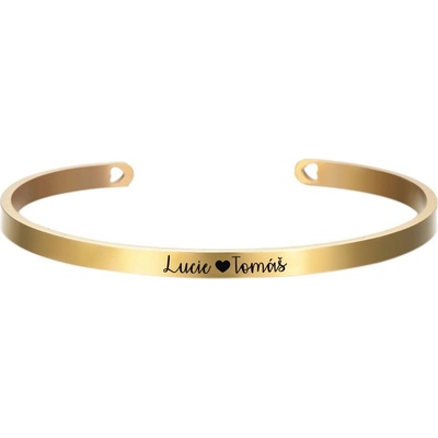 Šperky4U ocelový s rytinou textu OPA1728GD-4