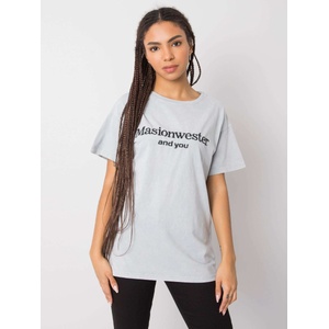Rue Paris Дамска тениска модел 157-TS-6449.50P Rue Paris цвят сив