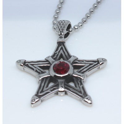 Steel Edge Náhrdelník pentagram WJHP008