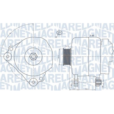 Alternátor MAGNETI MARELLI 063731992010