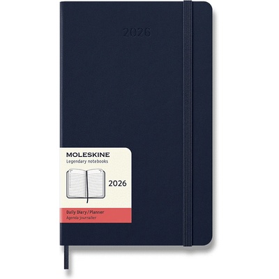 Moleskine A5 denní 2026 modrý