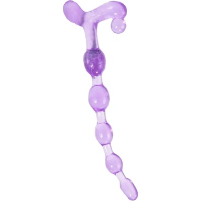 LyBaile Анална броеница с анални топчета "bendy twist purple" 21 см
