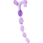 LyBaile Анална броеница с анални топчета "bendy twist purple" 21 см