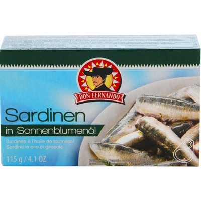 Don Fernando Sardinen Sardinky ve slunečnicovém oleji 115 g