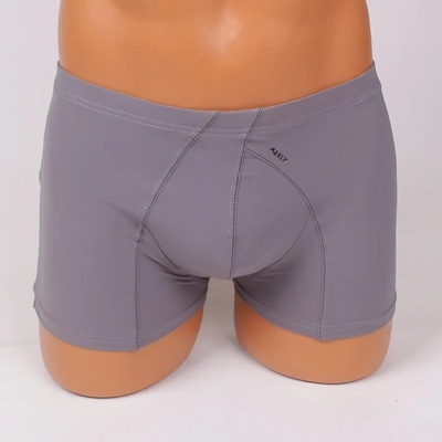 Мъжки еластичен боксер в сиво