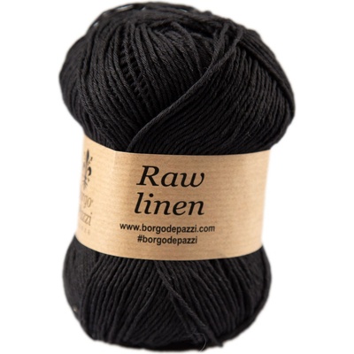 Borgo de' Pazzi Raw linen 220 Černá