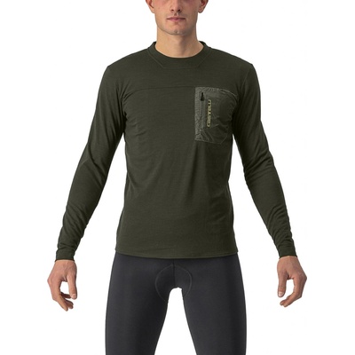 Castelli Unlimited Merino LS Militray-Green