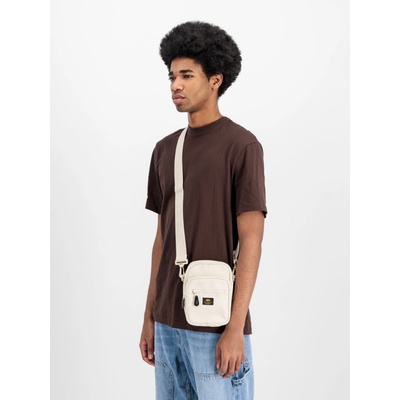 Alpha Industries Label Messenger Bag Small vintage white