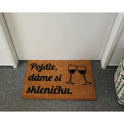 Home Elements Pojďte dáme si skleničku béžová 40 x 60 cm