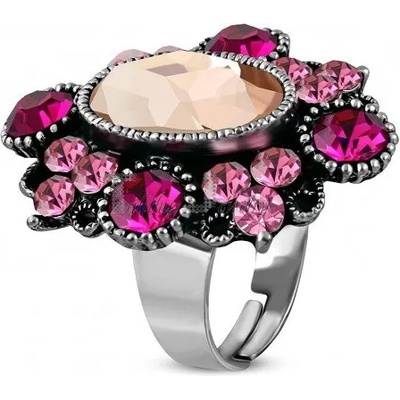 Дамски пръстен с камъни