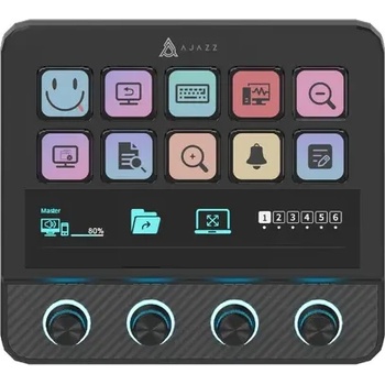 Image 1 of Ajazz стрийминг хъб/дек Streaming HUB AKP05E PRO Black (AJ-AKP05E-PRO-BK)