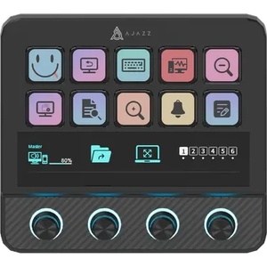 Ajazz стрийминг хъб/дек Streaming HUB AKP05E PRO Black (AJ-AKP05E-PRO-BK) - xtreme
