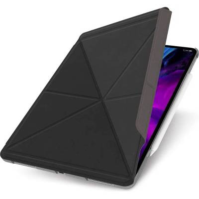 Moshi VersaCover Case - калъф и поставка за iPad Pro 12.9 (2020), iPad Pro 12.9 (2018) (черен)
