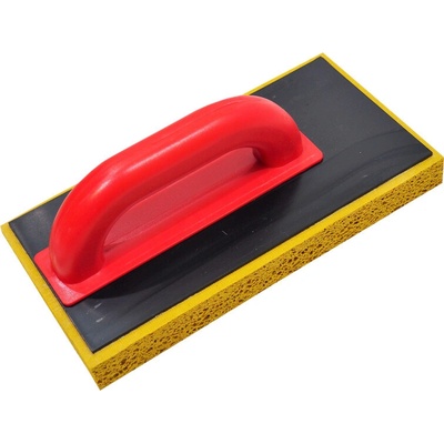 TOPTRADE hladítko ABS, posunuté, huba jemná, 280 x 140 x 30 mm