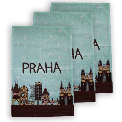 GiftyCity HOME ELEMENTS Praha světlá 50 x 70 cm 3ks