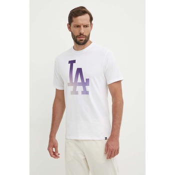 47 brand Памучна тениска 47 brand MLB Los Angeles Dodgers в бяло с принт BB012TEMECH618800WW (BB012TEMECH618800WW)