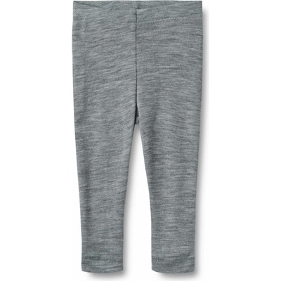 Agi Dětské merino legíny šedé melange grey WHEAT